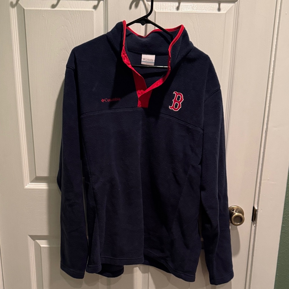 Columbia Dark Blue Fleece with Red Trim